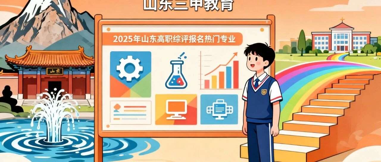 三甲教育数据：2025山东高职综评报名*火爆的5个专业是它们